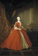 Louis de Silvestre Portrait of the Princess Maria Amalia of Saxony in Polish costume. oil painting on canvas